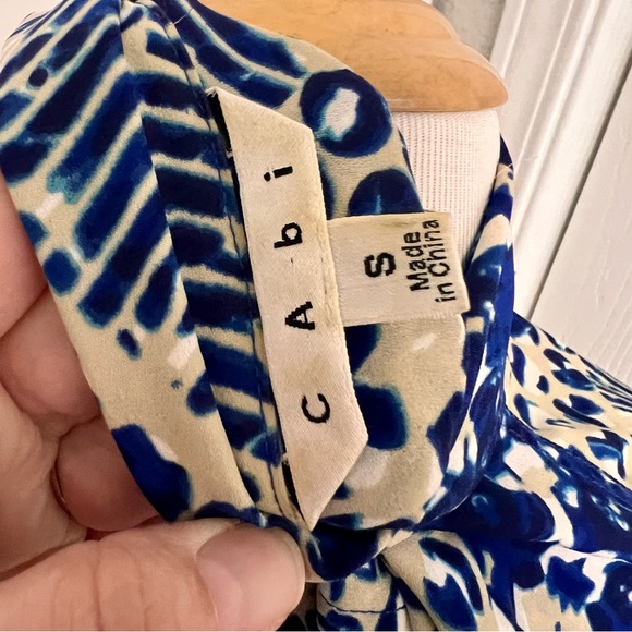 Cabi Blue Jewel Tunic Belted Button Down Dress A5 - Picture 6 of 7